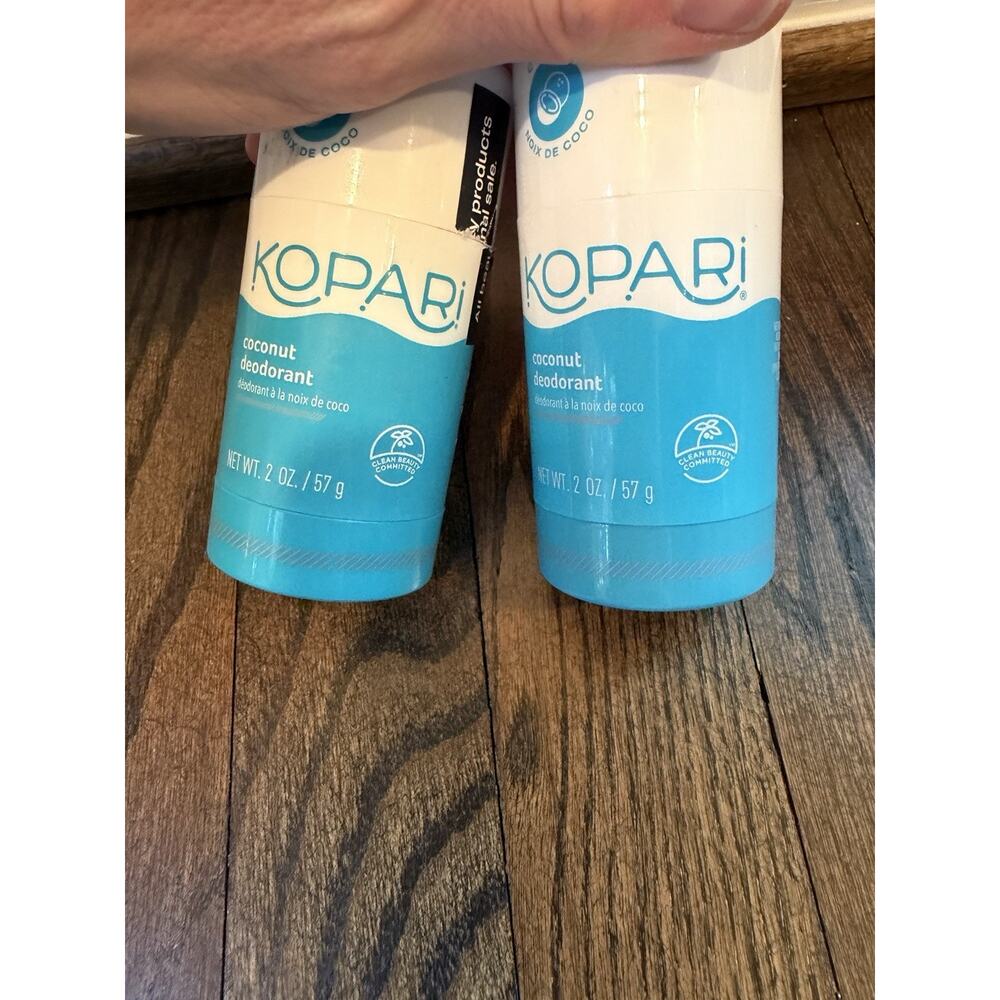 Kopari Beauty Aluminum-Free Coconut Deodorant (2 Bottles) NEW